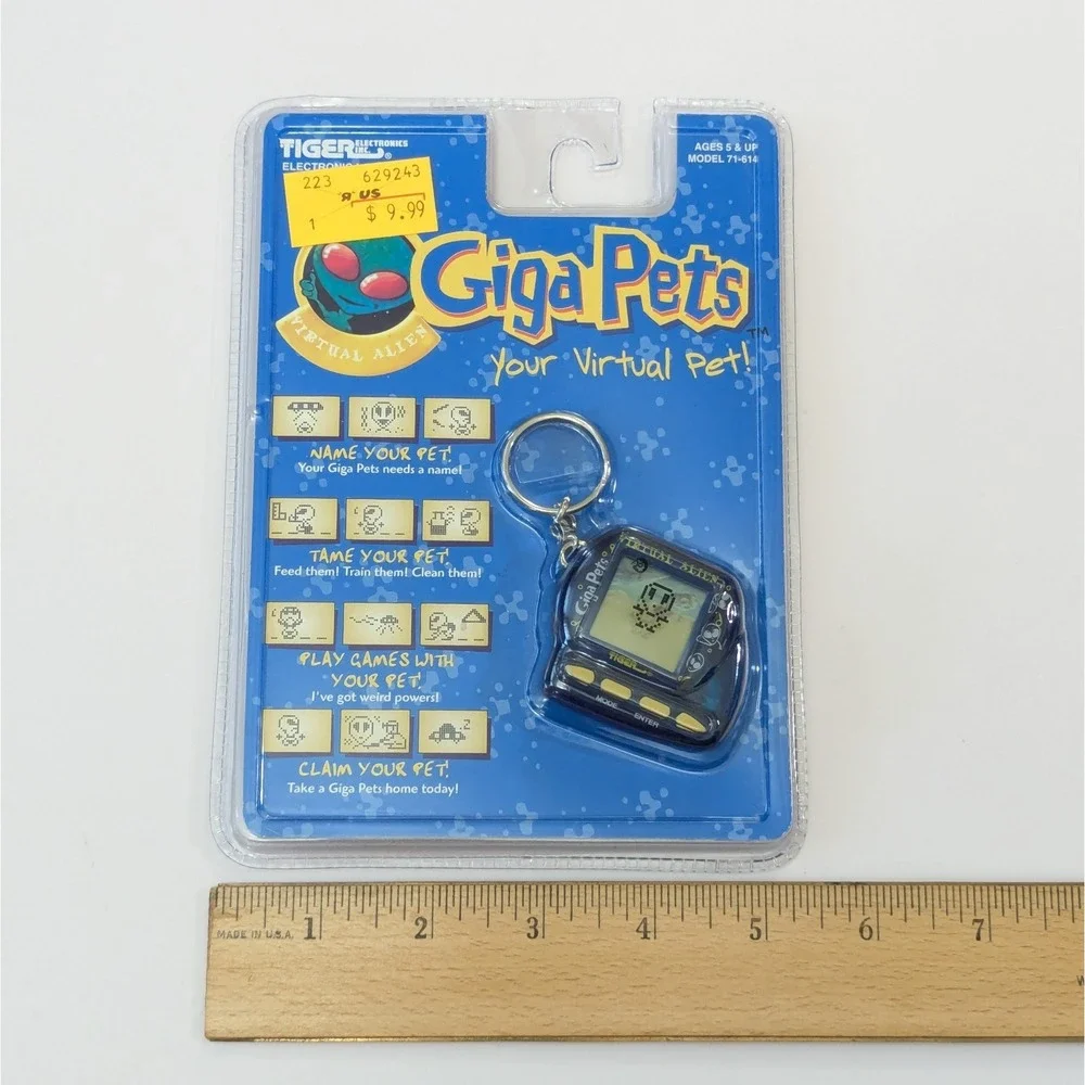 Vtg Tiger Electronics Giga Pets Virtual Alien Interactive Toy 1997 Sealed In Pkg